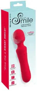 Sweet Smile Smile Super Powerful Vibrating Wand with 10 Vibration Modes, Rechargeable USB-C and Waterproof Design