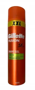 Procter Гель для бритья Gillette Fusion Sensitive XXL с миндальным маслом 240 мл