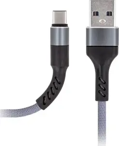 Кабель USB TelForceOne USB-A - USB-C 1 м Серый
