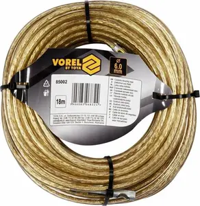 TOYA VOREL Tērauda trose 6 mm x 18 m
