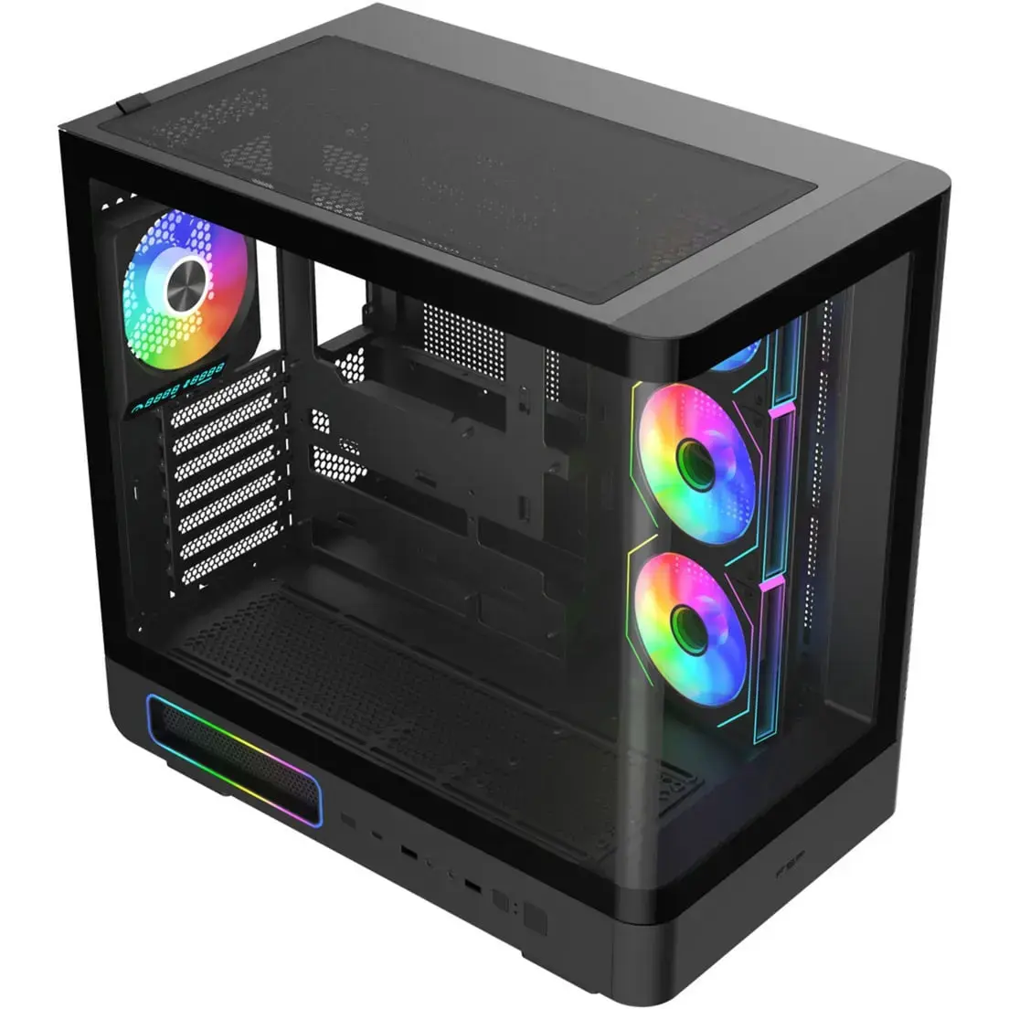Fortron M581 Midi Tower Case Black Photo 2