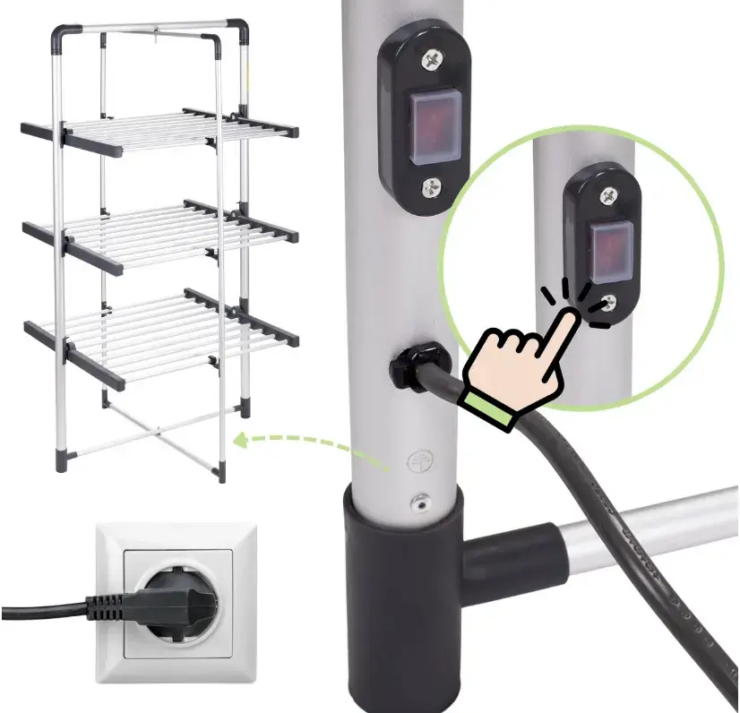 Elektriskais veļas žāvētājs Kamille 6951 300W Photo 4