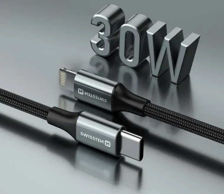 Кабель SWISSTEN Textile II USB-C на Lightning Photo 4