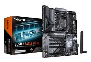 GIGABYTE B550 X EAGLE WIFI6E Mātesplate ATX Socket AM4 AMD B550 Chipset DDR4-SDRAM Atbalsts Wi-Fi 6E 2.5G Ethernet