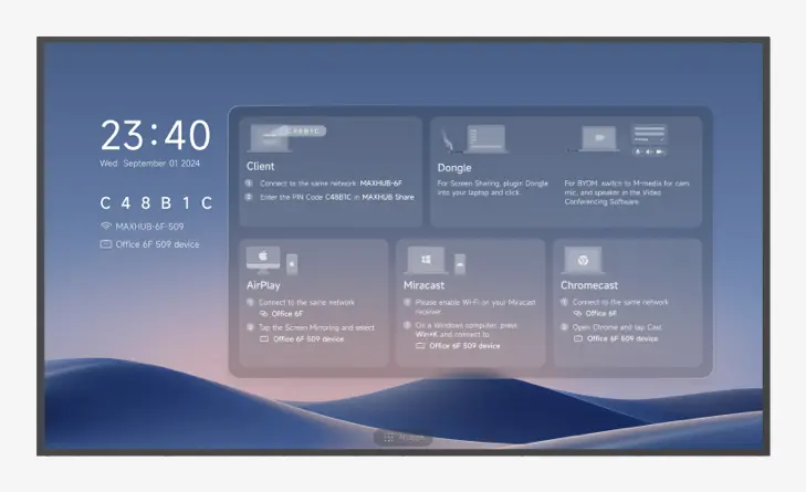 MAXHUB ND65CMB 65 collu 4K komerciālais