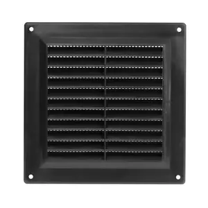 EUROPLAST Plastic ventilation grille VR1515M, 150 x 150 mm, black