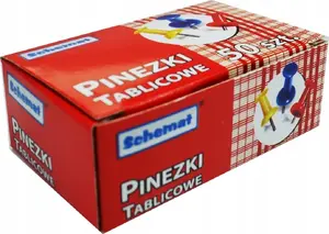 Incood Pinezki tablicowe 50szt spraudītes ziņojumu dēļiem 57 gab.