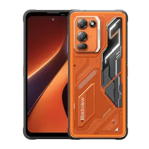 Viedtālrunis Blackview FORT 200 6.78" 1080 x 2460 MediaTek Helio G100 6 GB RAM 256 GB Atmiņa 108 MP Kamera 5000 mAh Android 16 Melns un oranžs