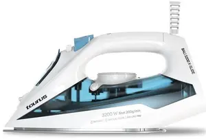 Taurus BALI 3200 X-SLIDE Dry and Steam Iron with Ceramic Soleplate and 3200 W Power in Blue and White