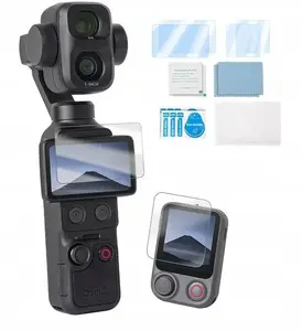 Sunnylife Tempered Glass Screen and Remote Control Protector 9H for DJI Osmo Pocket 4P / 4 / 3 4-Pack