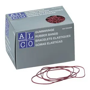 ALCO Rubber Bands for Banknotes, Diameter 65 mm, 50 g, Soft Colors