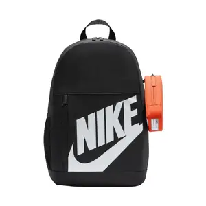 Nike Elemental melna mugursoma ar oranžu zīmuļu penāli HJ4186-010