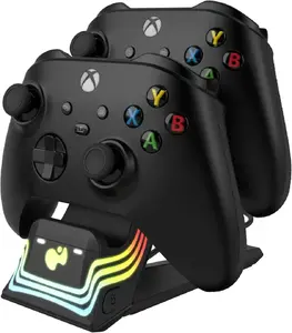 PDP Dual Afterglow Wave Charging Station Black for Xbox Series X