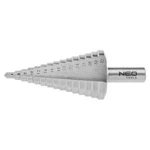 Step Drill Bit NEO tools 57-740 4-32 mm high speed steel conical drill for sheet metal and plastics