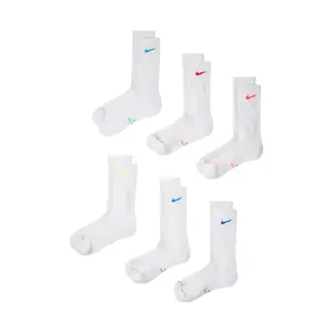 Nike Everyday Elevated zeķes 6 pāri baltas izmērs 43-46 HQ8021-906