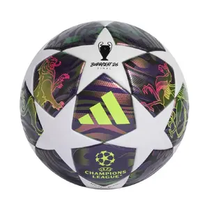 adidas UCL 25/26 Final League Football Purple and White Size 5 JX9095