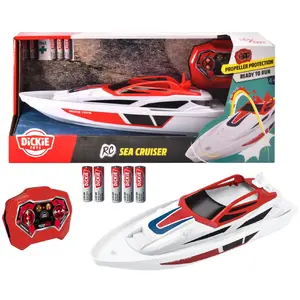 Simba-Dickie RC Sea Cruiser Remotely Controlled Yacht 2.4 GHz 2 km/h for Children 6+ Years