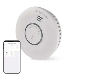 EMOS GoSmart TS380C-HW optiskais dūmu detektors ar 2.4 GHz Wi-Fi, mobilā tālruņa paziņojumiem un 85 dB trauksmes signālu