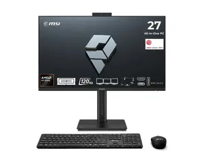 MSI PRO MAX 27TP Z 8MG-002XEU galddators ar 27 collu FHD displeju, AMD procesoru, 16GB RAM, 512GB SSD, melns