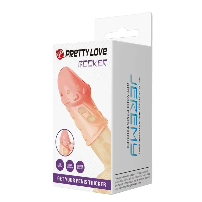 FOR HIM Socker Textured Penis Sleeve Natural Photo 3