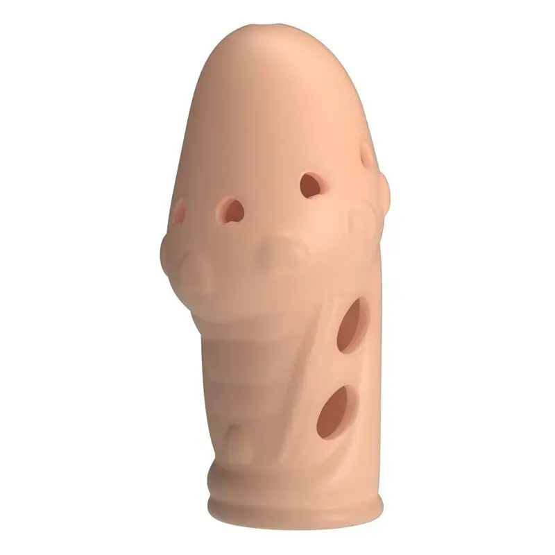 FOR HIM Socker Textured Penis Sleeve Natural Photo 4