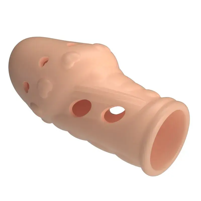 FOR HIM Socker Textured Penis Sleeve Natural Photo 7