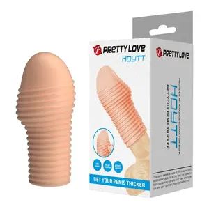 FOR HIM PRETTY LOVE HOTTT Насадка на половой член телесный TPE с текстурой водонепроницаемая