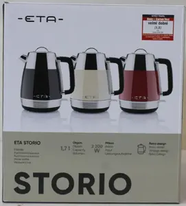 Электрочайник ETA Storio ETA918690040 2150 Вт 1.7 л Нержавеющая сталь Бежевый Подставка 360°