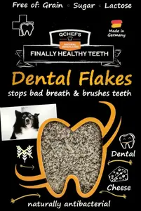 QCHEFS Dental Flakes лакомство для собак для ухода за зубами и уменьшения зубного налета