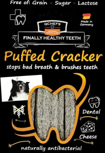 Лакомство для собак QCHEFS Puffed Cracker для ежедневного ухода за зубами без злаков и сахара