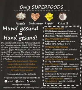 Лакомство для собак QCHEFS Mminis для мелких пород 65 г беззерновое для зубов