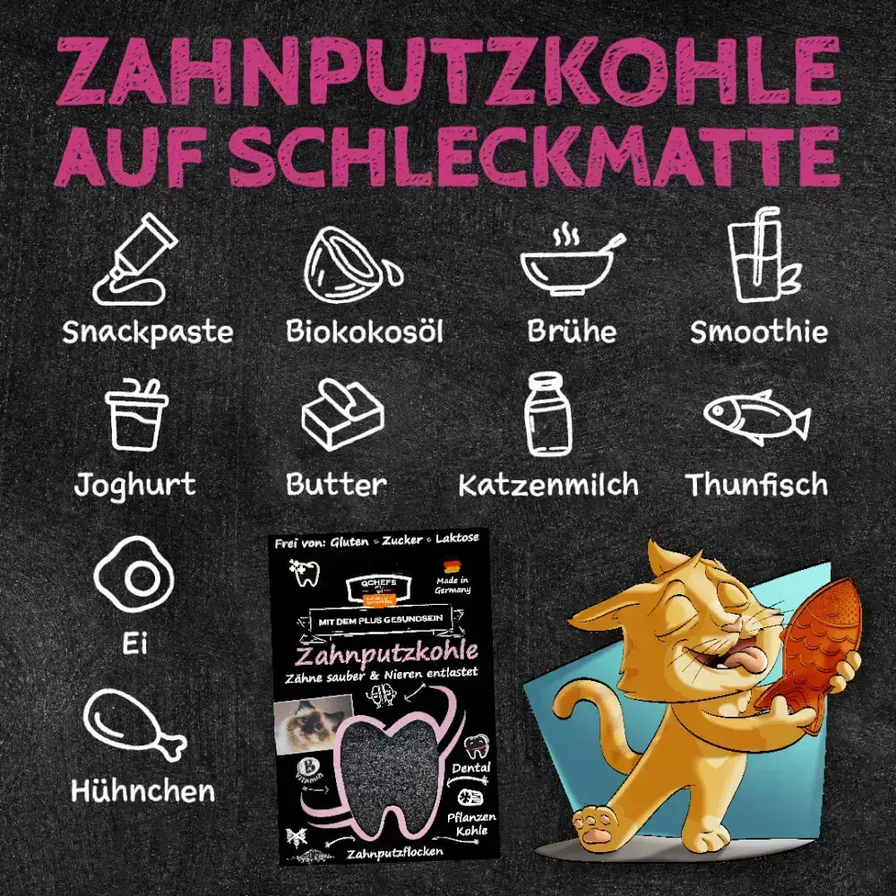QCHEFS Dental Charcoal kaķu kārums Photo 4