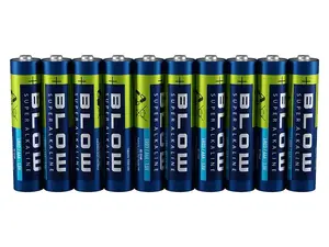 BLOW AAA LR3 Super Alkaline sārmaina baterija 1.5V, 10 gabali