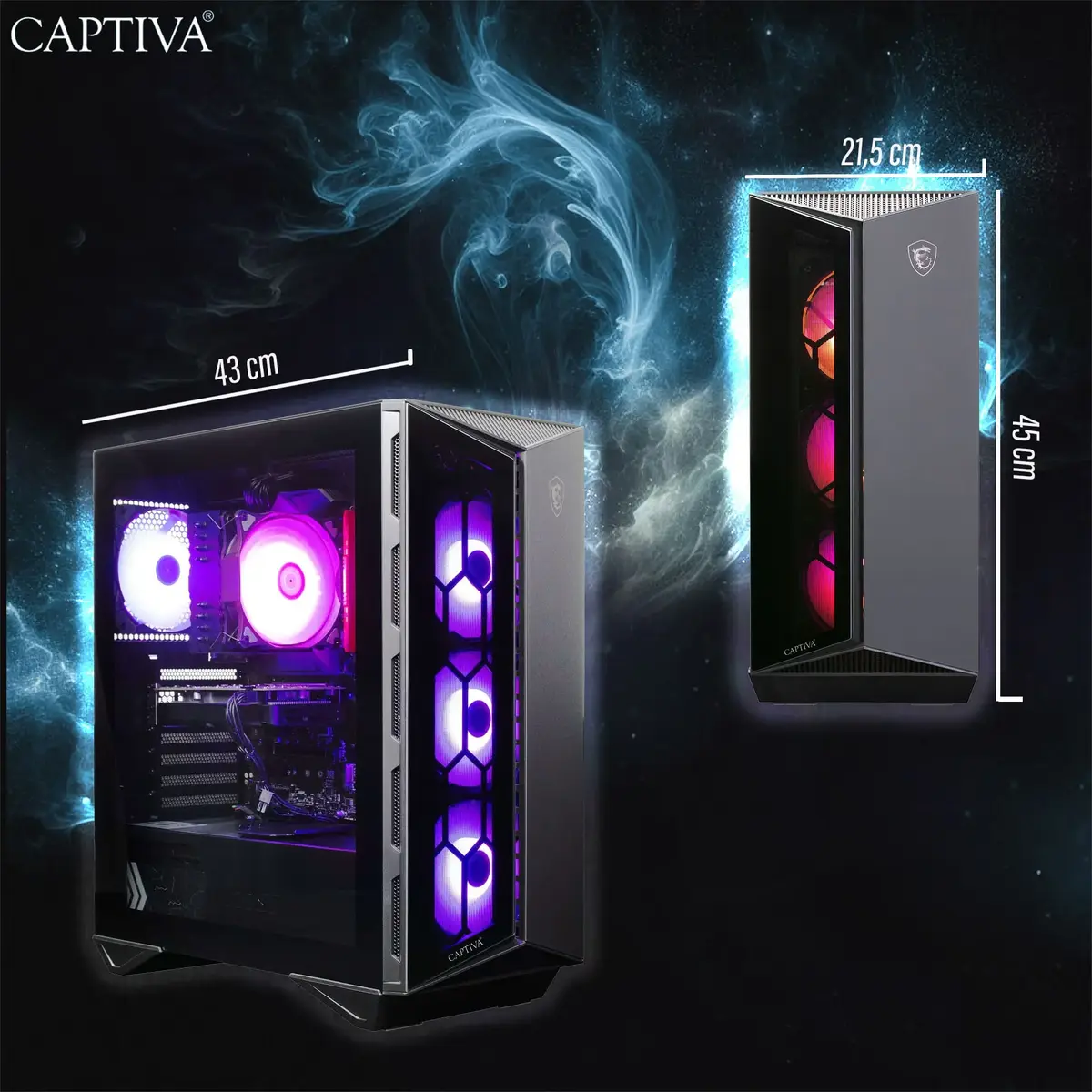 Captiva R10-4555 galddators ar AMD Ryzen
