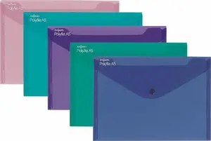Snopake A5 Document Wallet Envelope Mix 5-Pack
