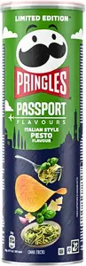 Pringles Italian Pesto Flavoured Potato Crisps 165g
