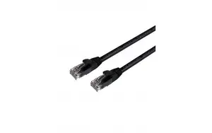 Mercodan UltraFlex Патч-корд Cat6 UTP 0.25м Черный LSZH Без галогенов AWG26 Медь Тест FLUKE
