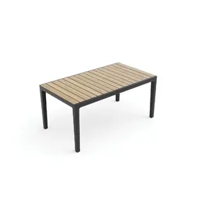Garden table Keter Deco Corale 160 Decocoat technology teak tone and gray