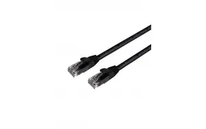 Сетевой патч-корд Mercodan UltraFlex Cat6 UTP 0.5м черный LSZH медь AWG26 протестирован Fluke
