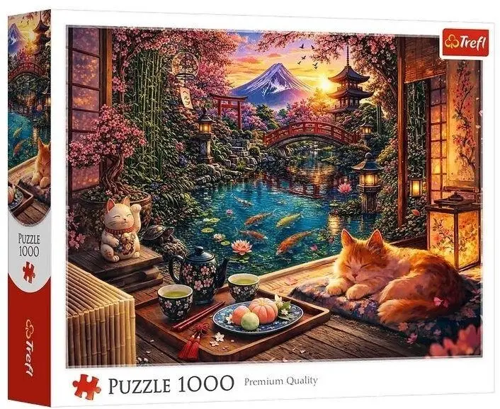 TREFL 1000 gabalu puzle Kaķis sakuru
