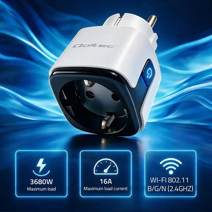 QOLTEC 52710 Smart WiFi Socket 16A Photo 3