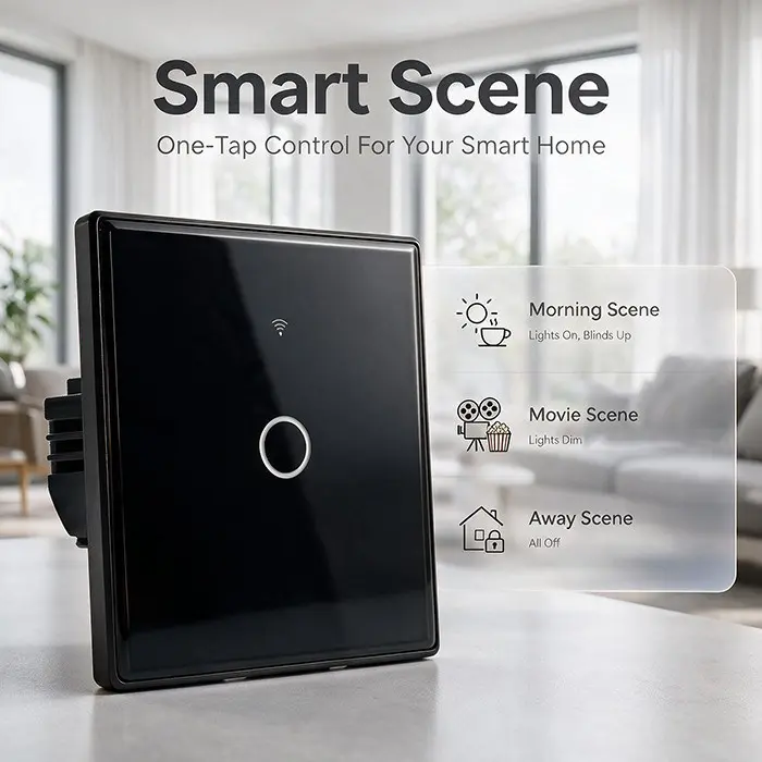QOLTEC 52711 Умный сенсорный выключатель WiFi Tuya Photo 18
