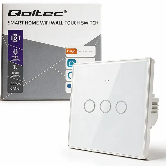 QOLTEC 52717 Smart Touch Light Switch WiFi Tuya Photo 12