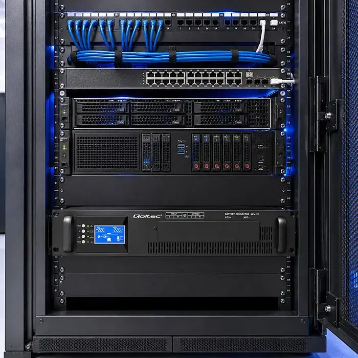 QOLTEC Pure Sine Wave UPS for RACK 3kVA 3000W PF1.0 Photo 6