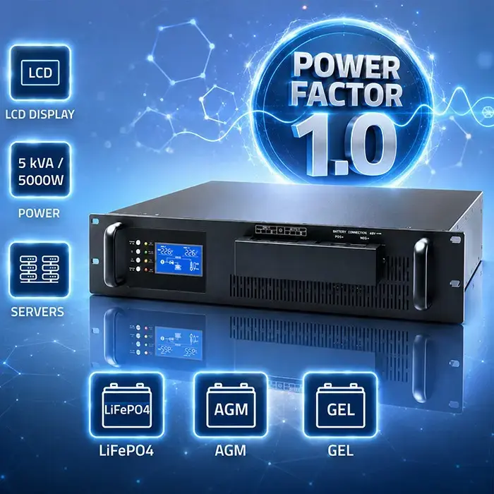QOLTEC ИБП Pure Sine Wave для RACK 5кВА 5000Вт Photo 3