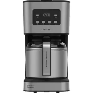Cecotec Coffee 66 Drop & Thermo Time Pour-Over Coffee Machine Stainless Steel Black 950W 1.2L Thermos Jug 24-Hour Timer