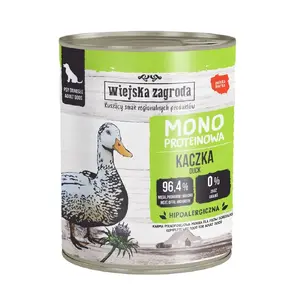 WIEJSKA ZAGRODA Mono Duck wet dog food adult complete feed duck flavor grain free sensitive stomach support