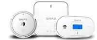 Safe S-FSC11-RF Set Fire and Carbon Monoxide Detector Kit with Hub, Smoke Detector, and Carbon Monoxide Detector