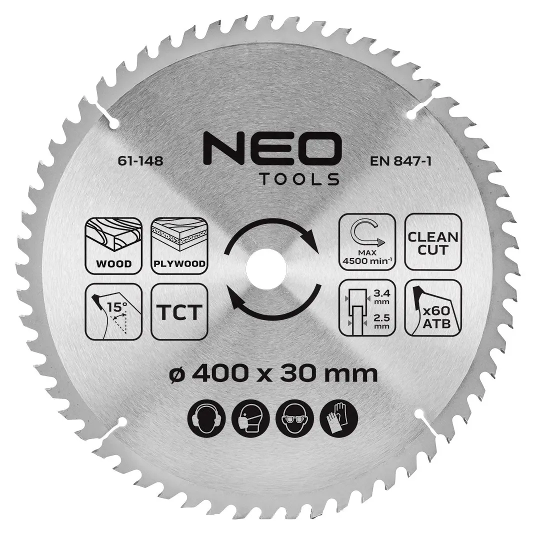 NEO tools 61-148 Cietmetāla zāģa asmens