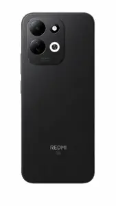 Xiaomi Redmi 17 5G viedtālrunis ar 6.9 collu displeju, 4GB RAM, 128GB atmiņu, 50 MP dubulto kameru un 7500 mAh akumulatoru, melnā krāsā